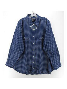 VGT J Peterman Company Shirt XL Button Up Tattersall Check Heritage